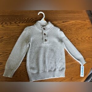 NWT Carter's 3T Light Gray Button-Up Sweater